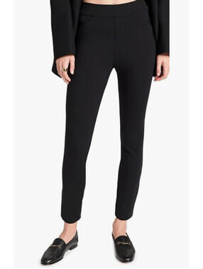 Spanx Perfect Pant Pull On Skinny Ankle (24.5" ins) Pants Black Size Lg Slimming